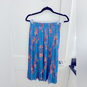 Floral midi skirt